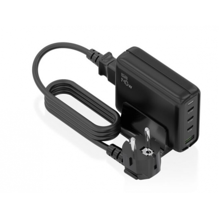 Carregador de Parede Aisens 140W (1x USB-A, 3x USB-C) - Preto